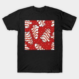 Red Christmas Tree Cake T-Shirt